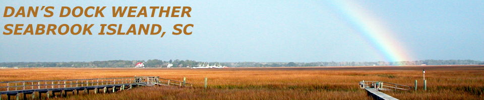 WEATHER CONDITIONS AND FORECAST FROM DAN'S DOCK, SEABROOK ISLAND, SC